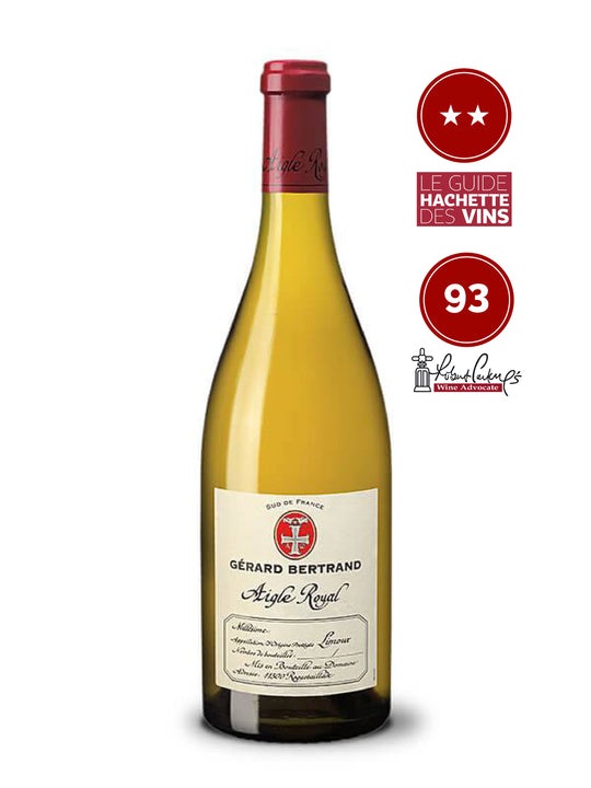 aigle royal chardonnay vin limoux blanc 2019 vin bio biodynamie 2 etoiles guide hachette 93 robert parker