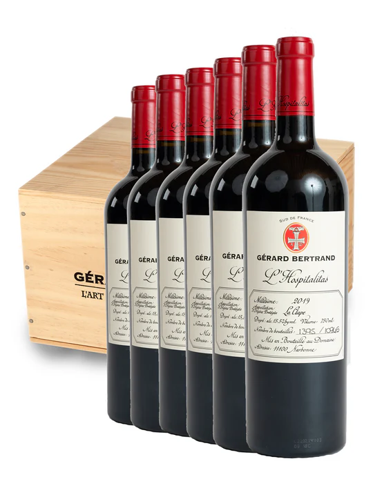 L'Hospitalitas 2019 Meilleur vin rouge du monde JWC 2021 - Caisse Bois 6 Bouteilles